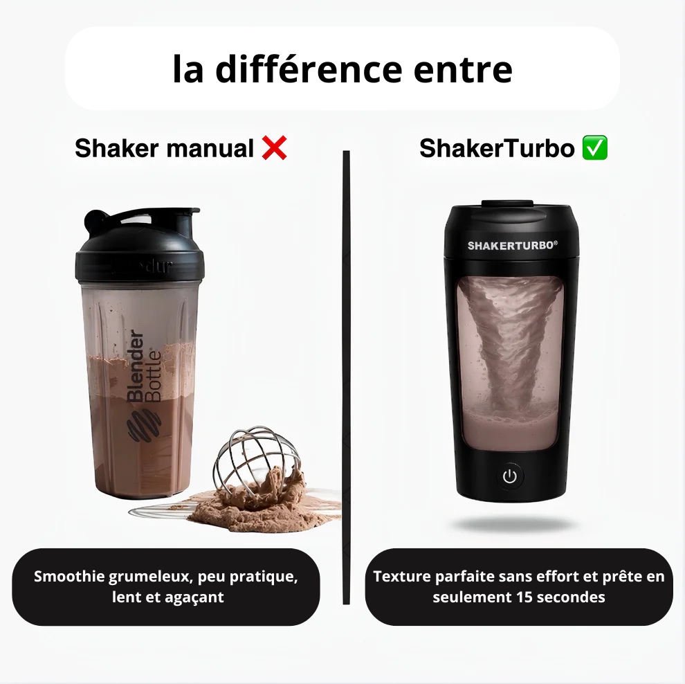 Shaker Électrique Portable et Rechargeable